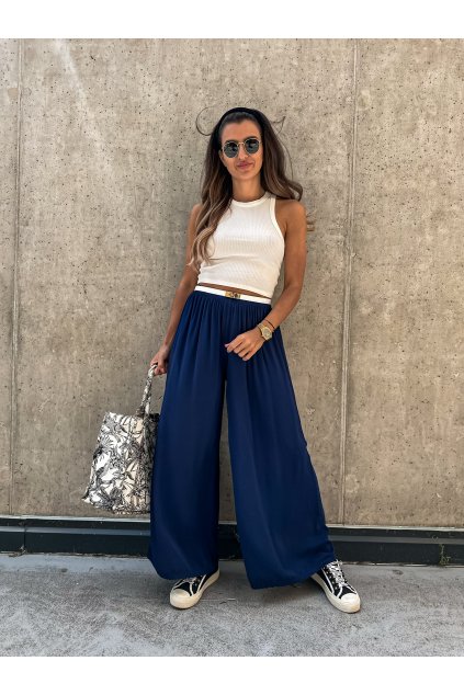 damske siroke kalhoty vali navy blue eshopat cz 3