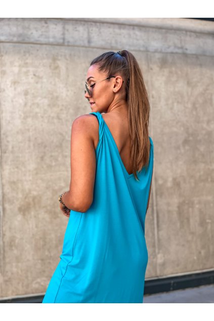 damske oboustranne saty midi bamboo azure blue eshopat cz 7