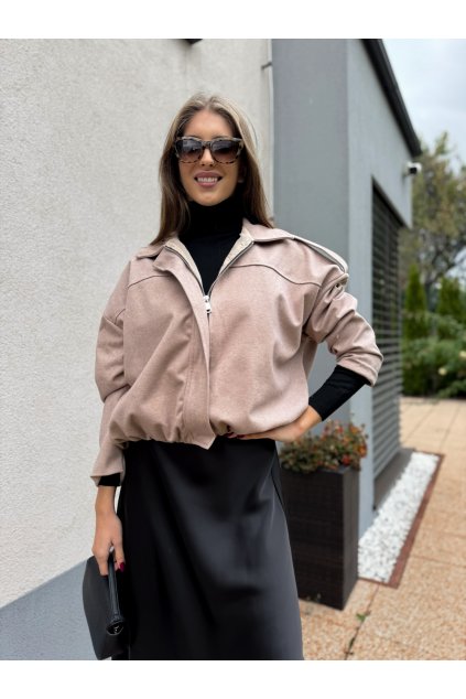 Stylový podzimní bomber Autumnis sand