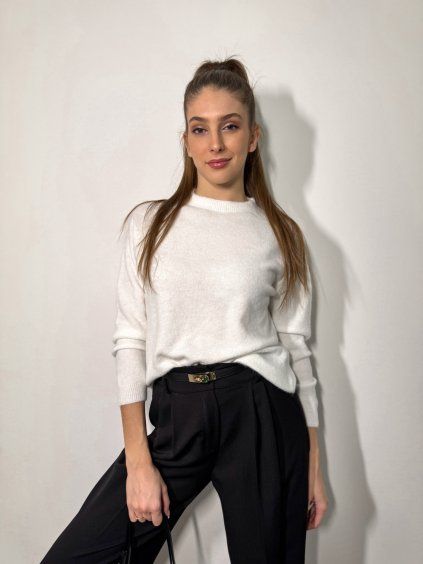 Dámský svetr s alpakou Luma White