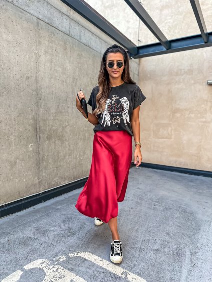 damska satenova sukne clare red eshopat cz 1