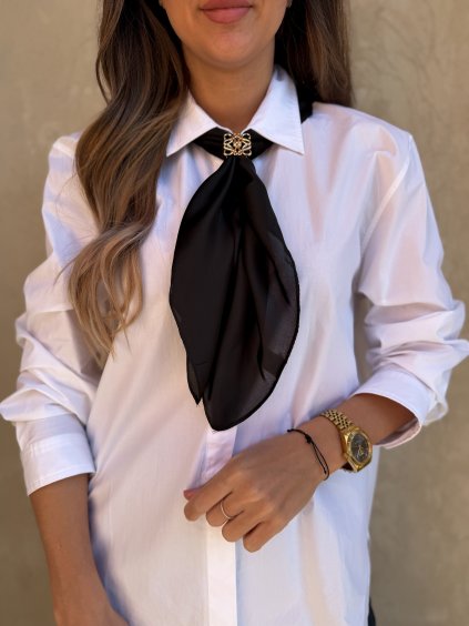 Hedvábný šátek Black