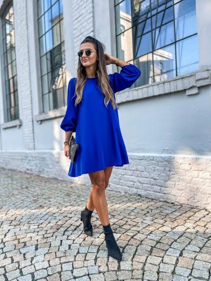 damske saty gloria electric blue eshopat cz 5
