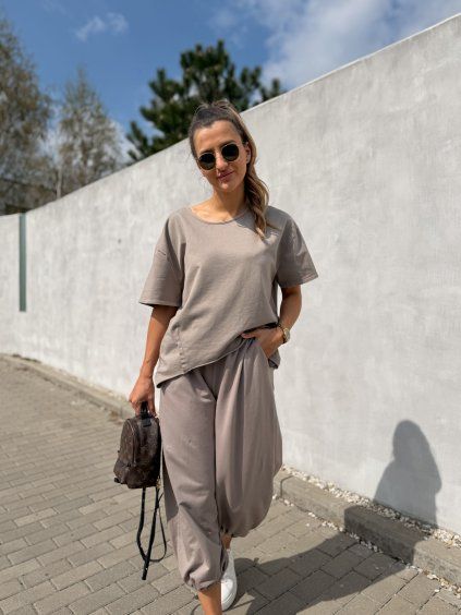 Teplákový komplet Sporty Mocca