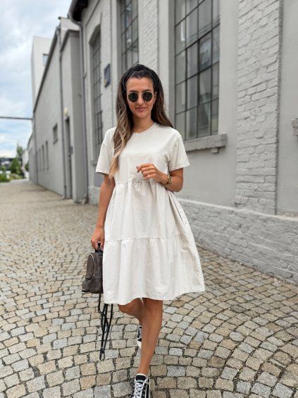 Dámské šaty Portio Light Beige