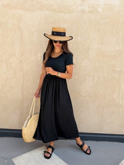 Dámské dlouhé šaty Venice Black