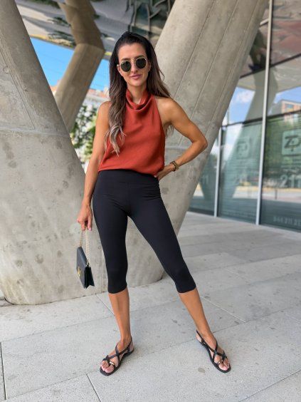 Dámské bambusové legíny Capri Black