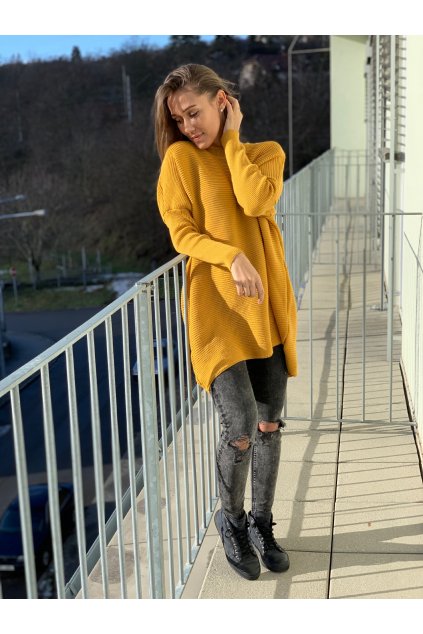 damsky svetr belli mustard eshopat cz 1