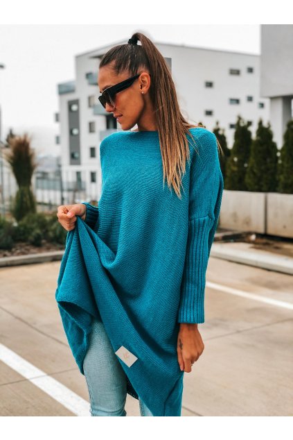 damsky svetr long sea blue eshopat cz 1
