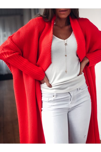 damsky cardigan maroco neon coral eshopat cz 1