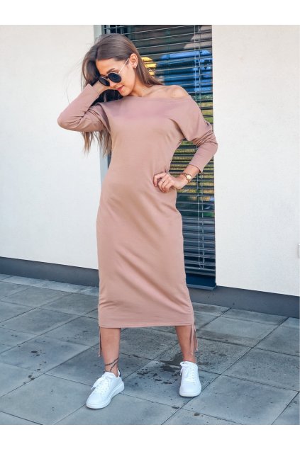 damske mikinove saty laura caramel eshopat cz 1