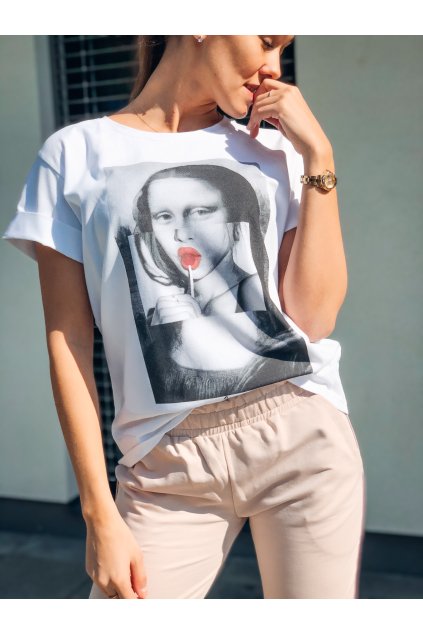damske tricko mona lisa white eshopat cz 1