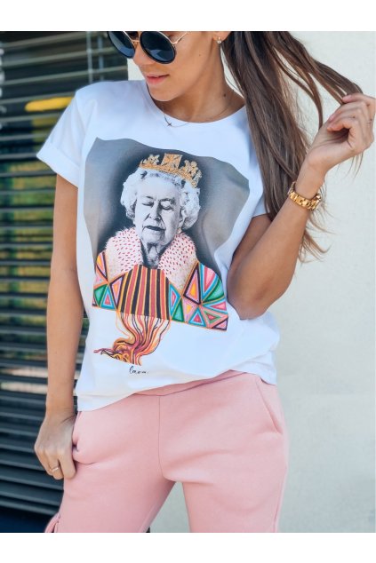 damske tricko queen white eshopat cz 1