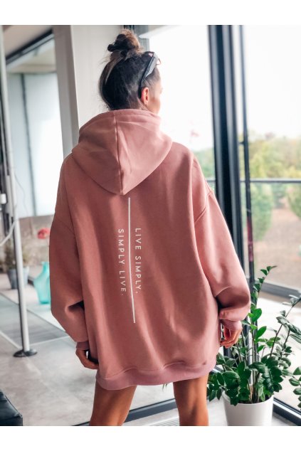 damska prodlouzena mikina simply pink eshopat cz 1