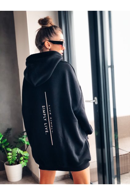 damska prodlouzena mikina simply black eshopat cz 1