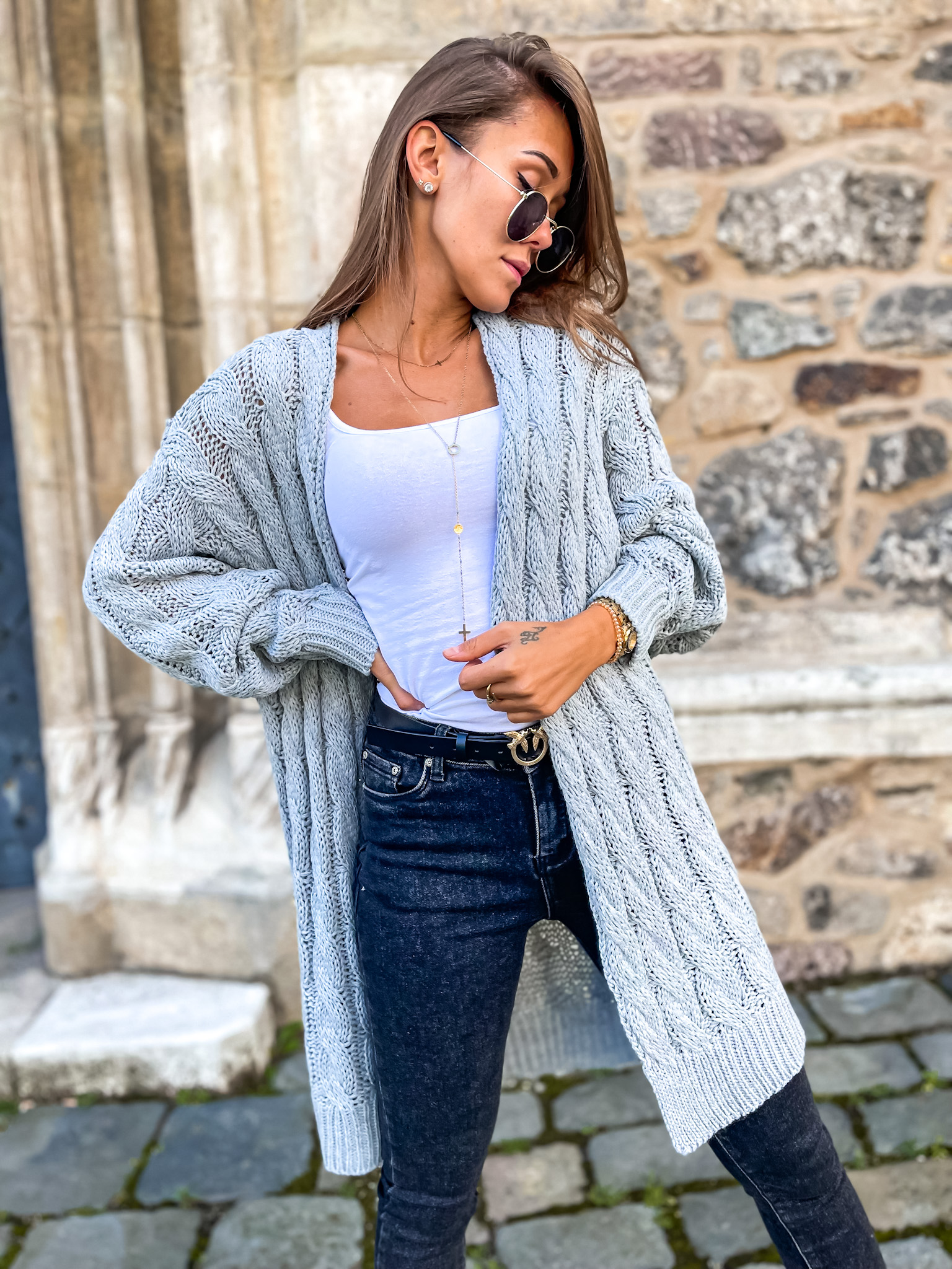 Eshopat Dámský cardigan Daily Grey