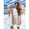 damska prodlouzena oversize mikina fame beige eshopat cz 4