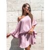 damske oversize saty z muselinu powder pink eshopat cz 3
