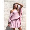 damske oversize saty z muselinu powder pink eshopat cz 1