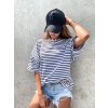 damske oversize tricko street stripe navy eshopat cz 5