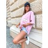 damske oversize tricko s kapsou design powder pink eshopat cz 1