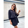 damske saty z muselinu s kapsou black eshopat cz 3