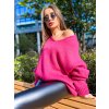 damsky oversize svetr v classic raspberry eshopat cz 4