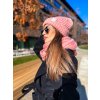 damsky komplet cepice tunel mila pink eshopat cz 1