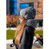 damsky komplet cepice tunel mila dark grey eshopat cz 3