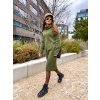 damsky prodlouzeny svetr s rolakem olive green eshopat cz 1