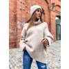damsky rolakovy oversize svetr beige eshopat cz 1