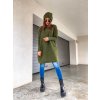 damsky svetr s kapsami long olive green eshopat cz 3
