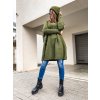 damsky svetr s kapsami long olive green eshopat cz 1