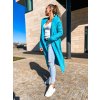 damsky cardigan s kapuci long azure blue eshopat cz 4