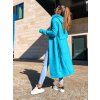 damsky cardigan s kapuci long azure blue eshopat cz 8