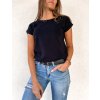 damske tricko basic s kratkym rukavem black eshopat cz 1