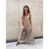 damske saty v neck long cappuccino eshopat cz 2