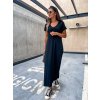 damske saty v neck long black eshopat cz 2