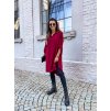 damska prodlouzena tunika laviva wine red eshopat cz 3