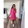 damske plisovane saty bella pink eshopat cz 2