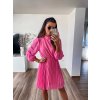 damske plisovane saty bella pink eshopat cz 1