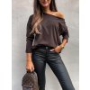 damske tricko azara long sleeve chocolate eshopat cz 1