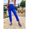 damske kalhoty s paskem electric blue eshopat cz 1