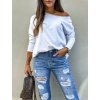 damske tricko azara long sleeve white eshopat cz 1