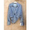 damska satenova kosile stripe navy eshopat cz 1