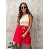 damske kratasy s gumou v pase felicia red eshopat cz 1