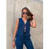 damsky lneny komplet josi navy blue eshopat cz 1