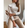 damsky top se stojackem ideally light beige eshopat cz 2
