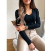 damsky top v neck ideally black eshopat cz 1