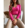 damsky top v neck ideally fuchsia eshopat cz 3